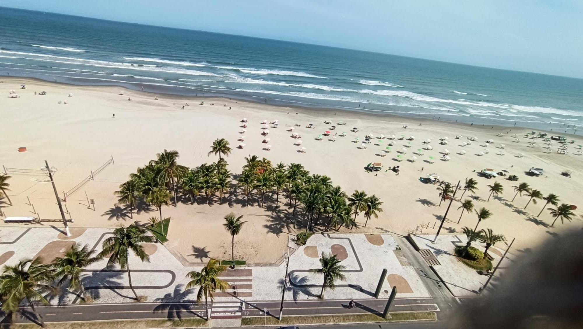Apartamento De Frente E Com Vista Para O Mar Praia Grande  Exteriér fotografie